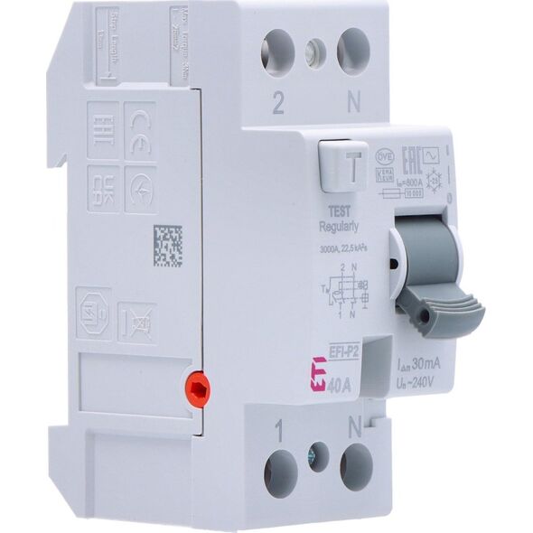 ETI Wyłącznik różnicowoprądowy EFI-P2 AC 40/0.03