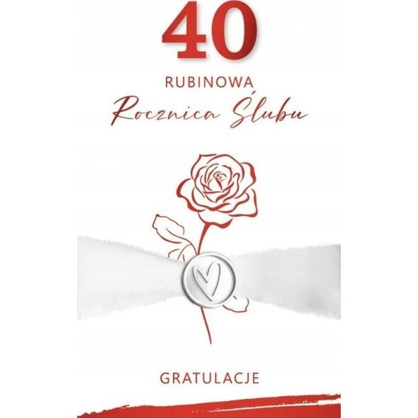 ARMIN KARNET PREMIUM 40 ROCZNICA SLUBU
