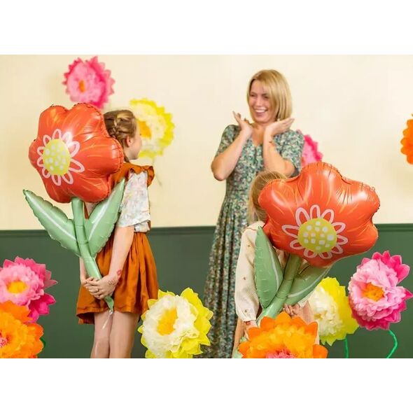 Party Deco Balon foliowy Kwiatek, 53x96 cm, mix one size