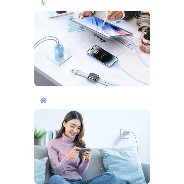 Kabel USB Mcdodo Lightning - USB-A 1.2 m Niebieski (CA-3641)