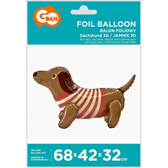 GoDan Balon foliowy Jamnik 3D BF-AP3D 84082