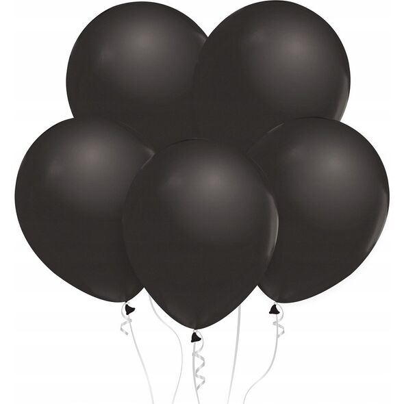 GoDan Balony Beauty&Charm metaliki czarne 12"/10szt CB-1MCZ