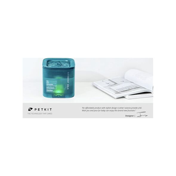 Petkit PETKIT Smart Pet Drinking Fountain Eversweet Solo Capacity 1.8 L, Material ABS, Filtering, Green
