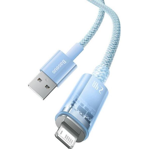 Kabel USB Baseus USB-A - Lightning 1 m Niebieski (CATS010003)