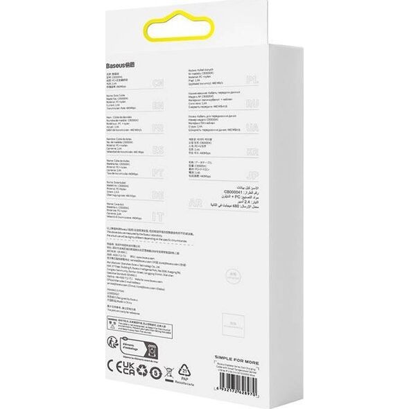 Kabel USB Baseus USB-A - Lightning 1 m Niebieski (CATS010003)