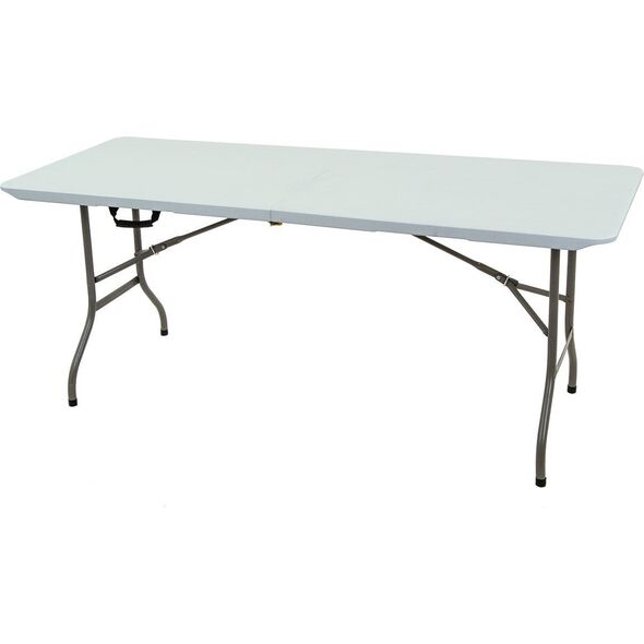 Saska Garden STÓŁ CATERINGOWY BANKIETOWY SKŁADANY W WALIZKĘ 180X70CM MAX.120KG Kolor: Biały