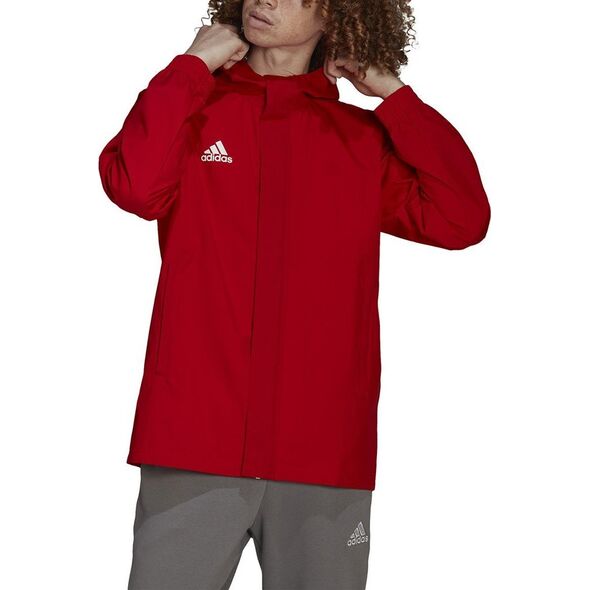 Kurtka męska Adidas Entrada 22 All Weather czerwona r. L