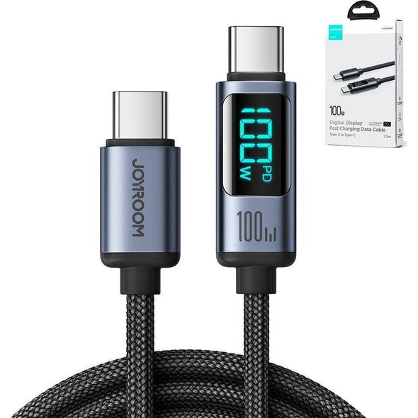 Kabel USB Joyroom USB-C - USB-C 1.2 m Czarny (S-CC100A16 1.2m CB)
