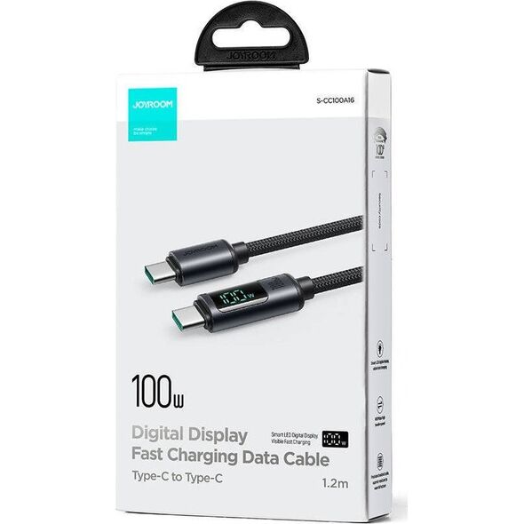Kabel USB Joyroom USB-C - USB-C 1.2 m Czarny (S-CC100A16 1.2m CB)
