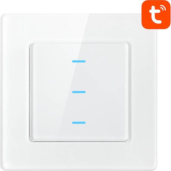 Avatto Dotykowy Włącznik Światła WiFi Avatto N-TS10-W3 Potrójny TUYA (biały)