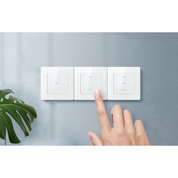 Avatto Dotykowy Włącznik Światła WiFi Avatto N-TS10-W3 Potrójny TUYA (biały)
