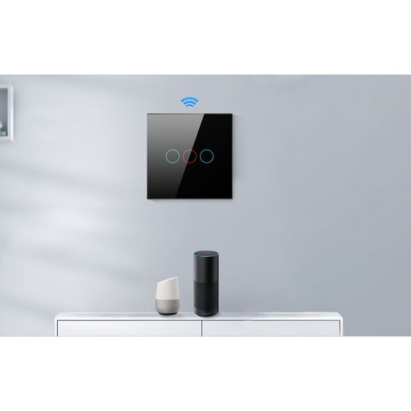 Avatto Dotykowy Włącznik Światła WiFi Avatto TS02-EU-W2 Podwójny TUYA (biały)