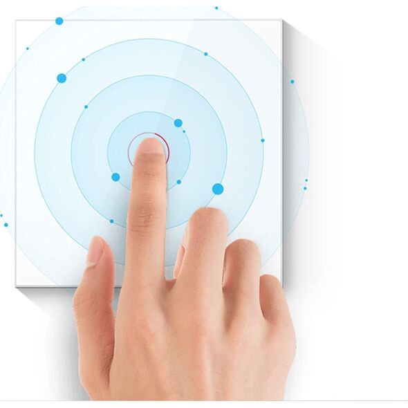Avatto Dotykowy Włącznik Światła WiFi Avatto TS02-EU-W2 Podwójny TUYA (biały)