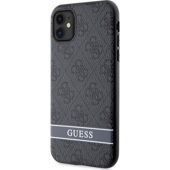 Guess Etui Guess GUHCN61P4SNK Apple iPhone 11/XR szary/grey hardcase 4G Stripe