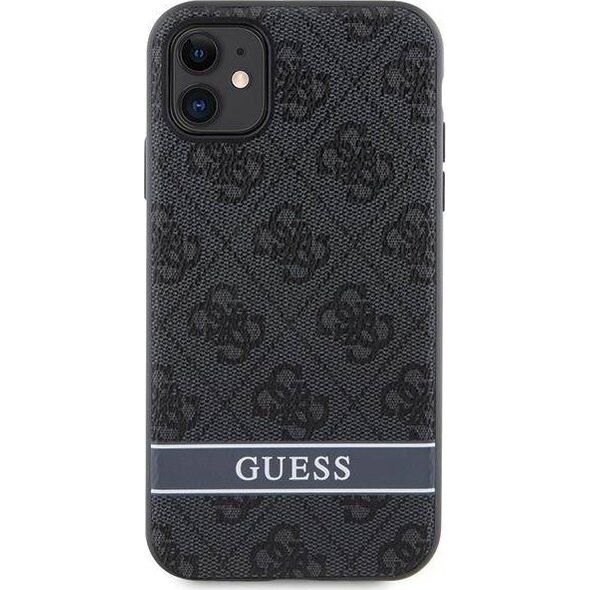 Guess Etui Guess GUHCN61P4SNK Apple iPhone 11/XR szary/grey hardcase 4G Stripe