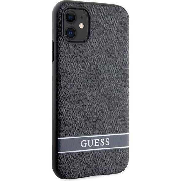 Guess Etui Guess GUHCN61P4SNK Apple iPhone 11/XR szary/grey hardcase 4G Stripe