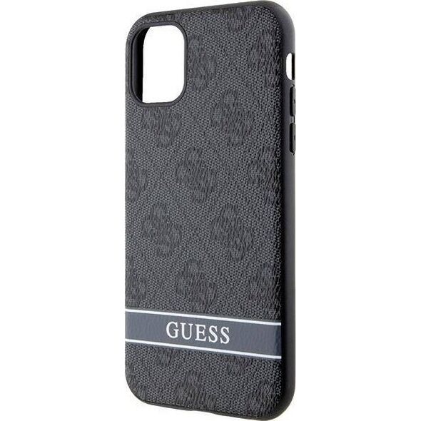 Guess Etui Guess GUHCN61P4SNK Apple iPhone 11/XR szary/grey hardcase 4G Stripe