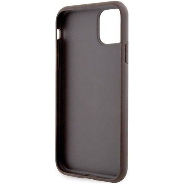 Guess Etui Guess GUHCN61P4SNW Apple iPhone 11/XR brązowy/brown hardcase 4G Stripe