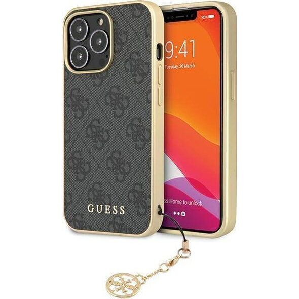 Guess Etui Guess GUHCP14XGF4GGR Apple iPhone 14 Pro Max szary/grey hardcase 4G Charms Collection