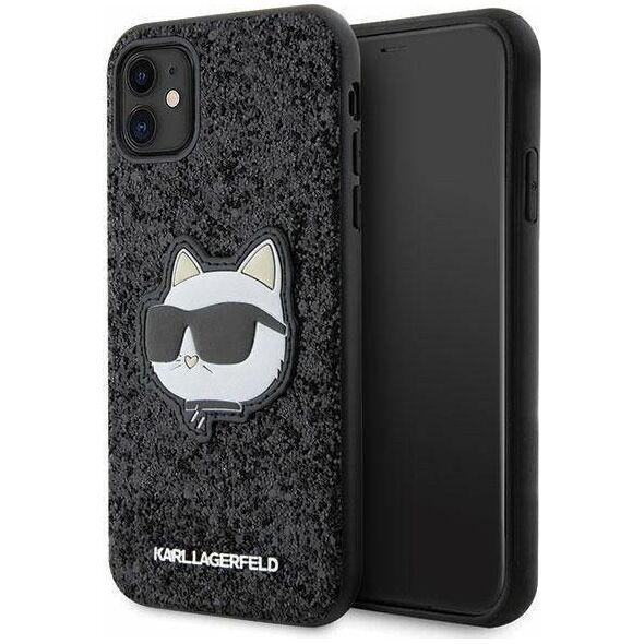 Karl Lagerfeld Etui Karl Lagerfeld KLHCN61G2CPK Apple iPhone 11/XR czarny/black hardcase Glitter Choupette Patch
