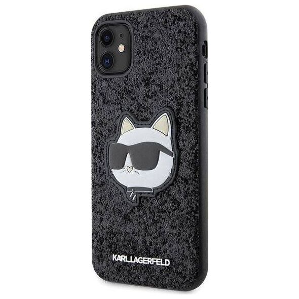 Karl Lagerfeld Etui Karl Lagerfeld KLHCN61G2CPK Apple iPhone 11/XR czarny/black hardcase Glitter Choupette Patch