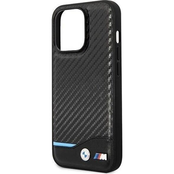 BMW Etui BMW BMHCP13X22NBCK Apple iPhone 13 Pro Max czarny/black hardcase Leather Carbon
