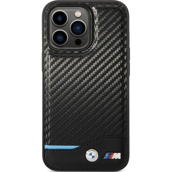 BMW Etui BMW BMHCP13L22NBCK Apple iPhone 13 Pro czarny/black hardcase Leather Carbon