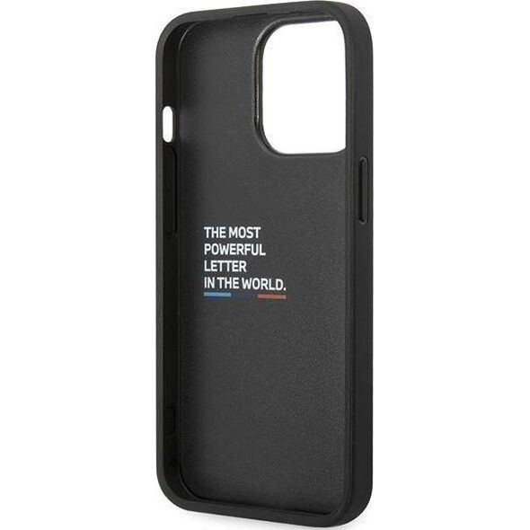 BMW Etui BMW BMHCP13L22NBCK Apple iPhone 13 Pro czarny/black hardcase Leather Carbon