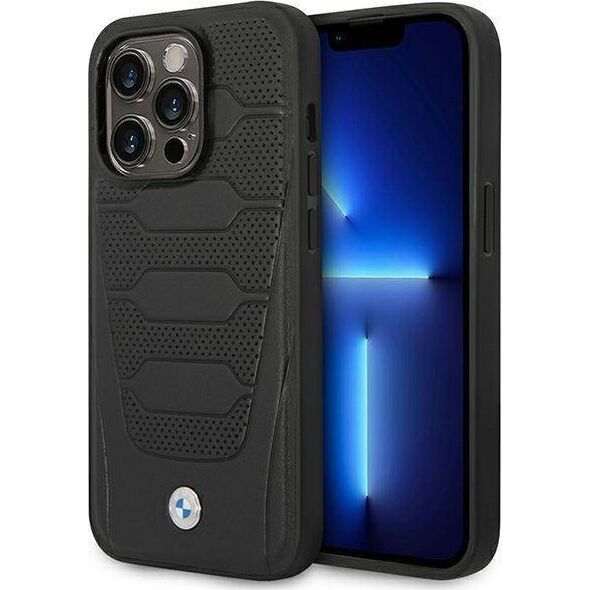BMW Etui BMW BMHCP14X22RPSK iPhone 14 Pro Max 6,7" czarny/black Leather Seats Pattern
