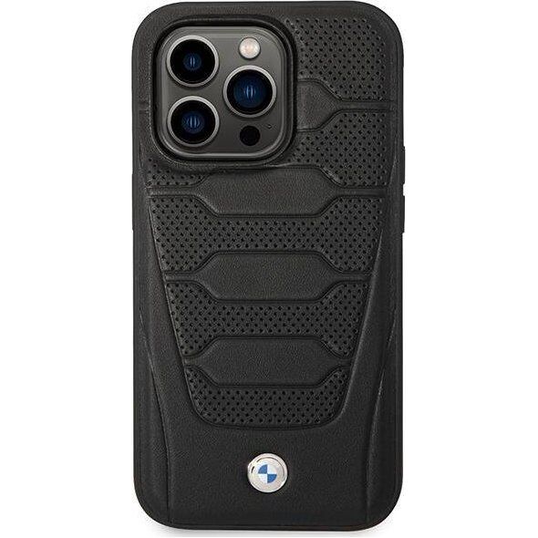 BMW Etui BMW BMHCP14X22RPSK iPhone 14 Pro Max 6,7" czarny/black Leather Seats Pattern