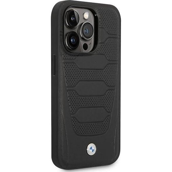 BMW Etui BMW BMHCP14X22RPSK iPhone 14 Pro Max 6,7" czarny/black Leather Seats Pattern