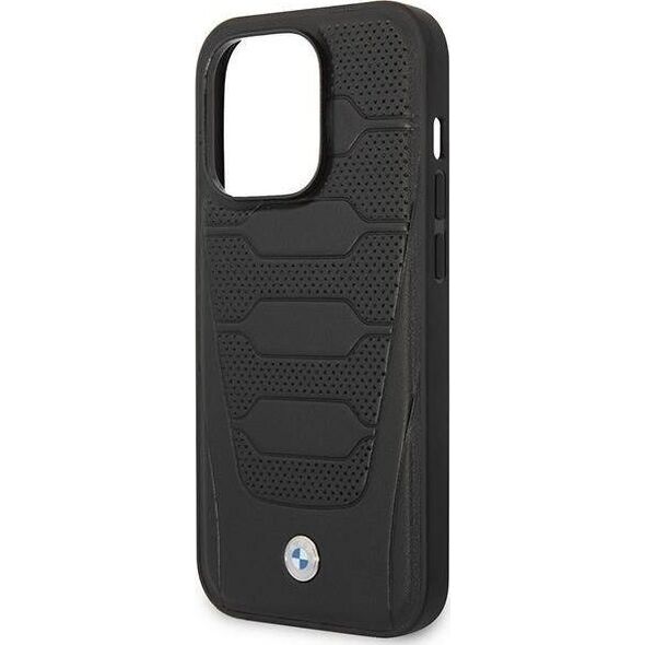 BMW Etui BMW BMHCP14X22RPSK iPhone 14 Pro Max 6,7" czarny/black Leather Seats Pattern