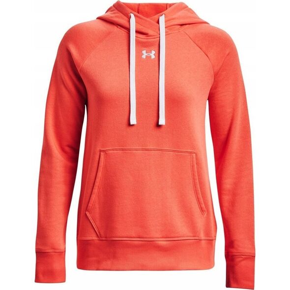 Under Armour Bluza damska Under Armour Rival Fleece HB Hoodie pomarańczowa 1356317 877 M