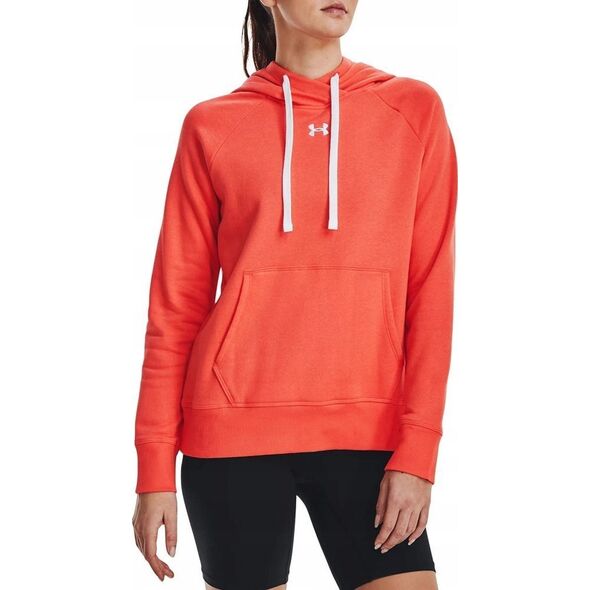 Under Armour Bluza damska Under Armour Rival Fleece HB Hoodie pomarańczowa 1356317 877 L