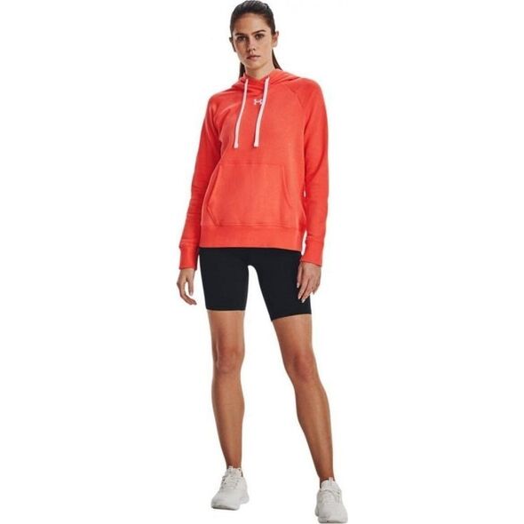 Under Armour Bluza damska Under Armour Rival Fleece HB Hoodie pomarańczowa 1356317 877 XL