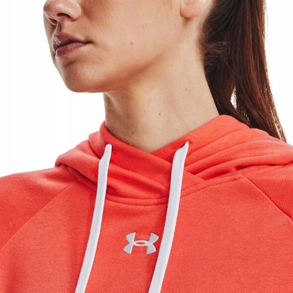 Under Armour Bluza damska Under Armour Rival Fleece HB Hoodie pomarańczowa 1356317 877 XL