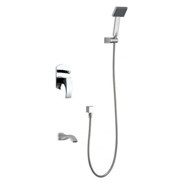 Bateria wannowa Blue Water Zestaw wannowy podtynkowy z wylewką i prysznicem LIWIA LIW-ZWP.200C
