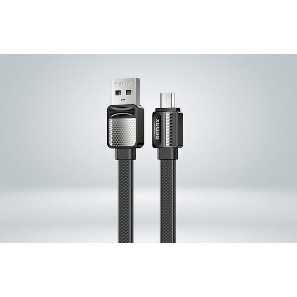 Kabel USB Remax USB-A - microUSB 1 m Czarny (RC-154m black)