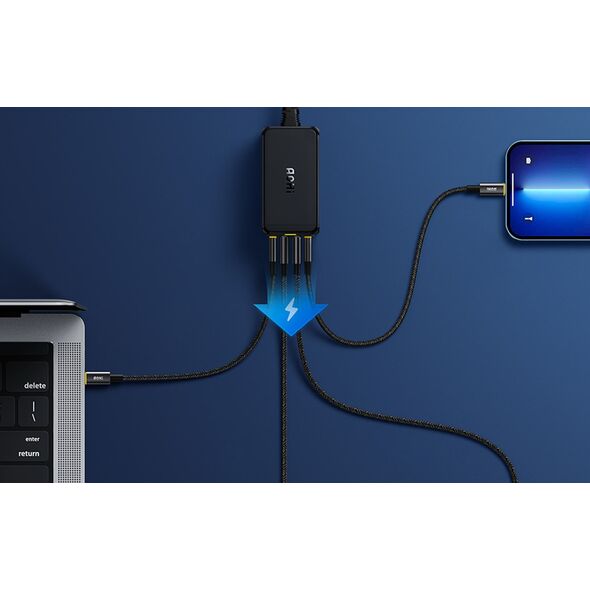 Ładowarka AOHI Ładowarka sieciowa AOHI AOC-C006 120W, 2x USB-C, 2x USB-A (czarna)