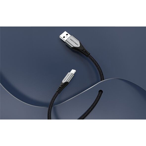 Kabel USB Vention USB-A - Lightning 1 m Szary (LABHF)