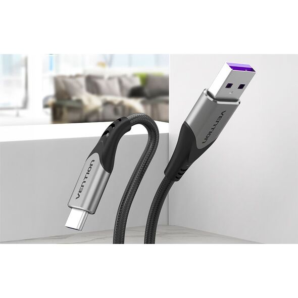 Kabel USB Vention USB-A - USB-C 1.5 m Szary (COFHG)