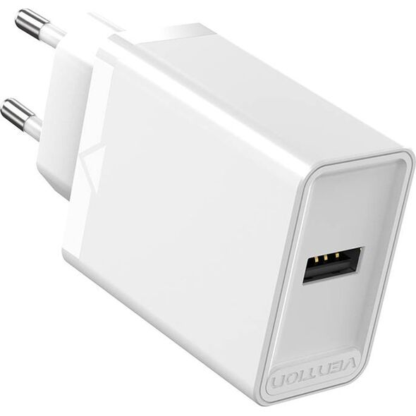 Ładowarka Vention Ładowarka sieciowa EU USB-A Vention FAAW0-EU 12W, 2.4A, (biała)