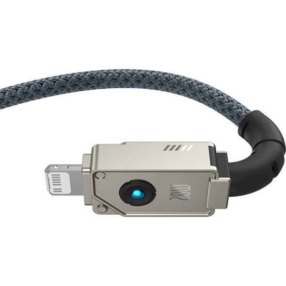 Kabel USB Baseus USB-C - Lightning 1 m Granatowy (P10355803221-00)