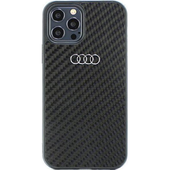 Audi Audi Carbon Fiber iPhone 12/12 Pro 6.1" czarny/black hardcase AU-TPUPCIP12P-R8/D2-BK
