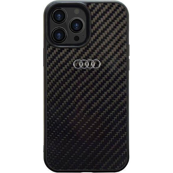 Audi Audi Carbon Fiber iPhone 14 Pro 6.1" czarny/black hardcase AU-TPUPCIP14P-R8/D2-BK