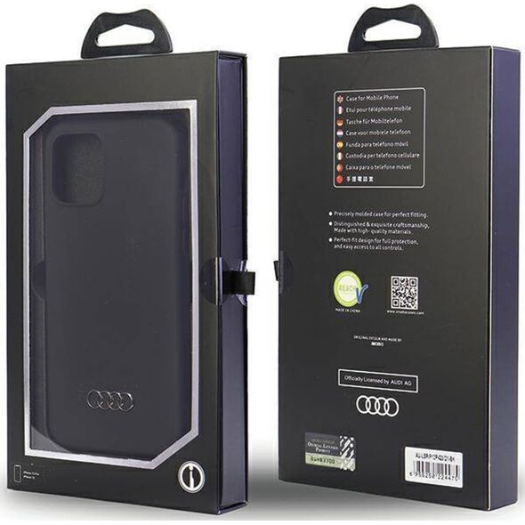 Audi Audi Silicone Case iPhone 12/12 Pro 6.1" czarny/black hardcase AU-LSRIP12P-Q3/D1-BK