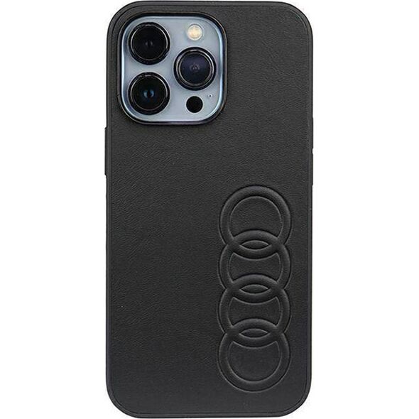 Audi Audi Synthetic Leather iPhone 13 Pro / 13 6.1" czarny/black hardcase AU-TPUPCIP13P-TT/D1-BK