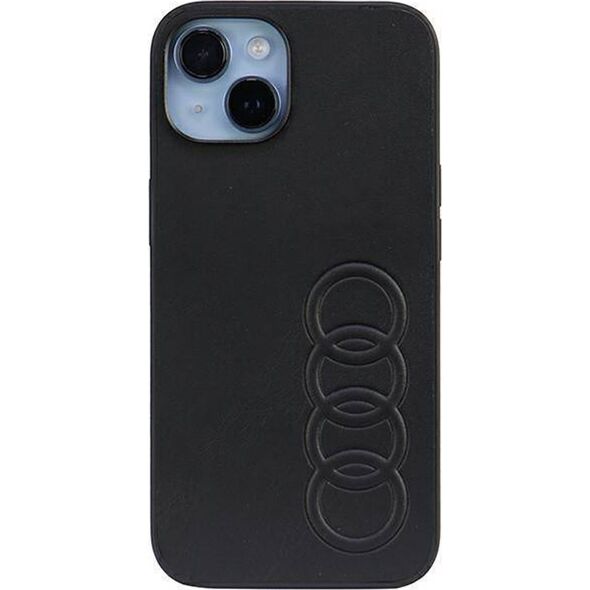 Audi Audi Synthetic Leather iPhone 14 6.1" czarny/black hardcase AU-TPUPCIP14-TT/D1-BK