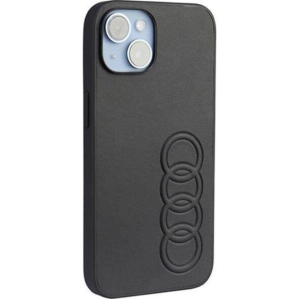 Audi Audi Synthetic Leather iPhone 14 6.1" czarny/black hardcase AU-TPUPCIP14-TT/D1-BK