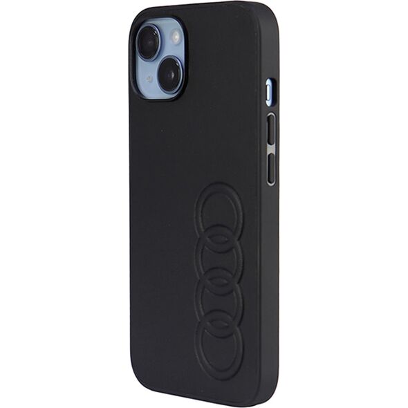 Audi Audi Synthetic Leather iPhone 14 6.1" czarny/black hardcase AU-TPUPCIP14-TT/D1-BK